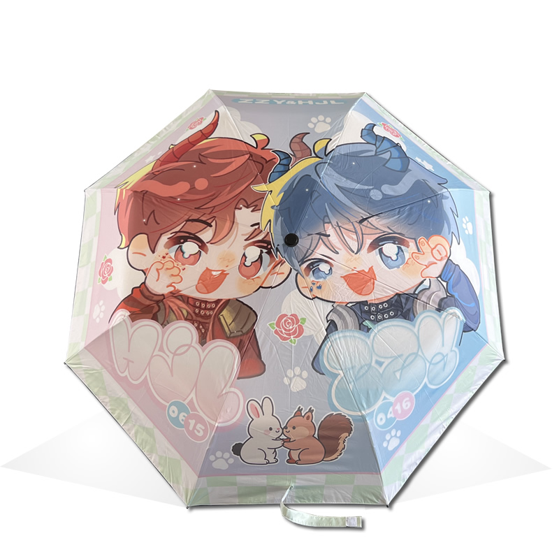 明星主题雨伞的案例